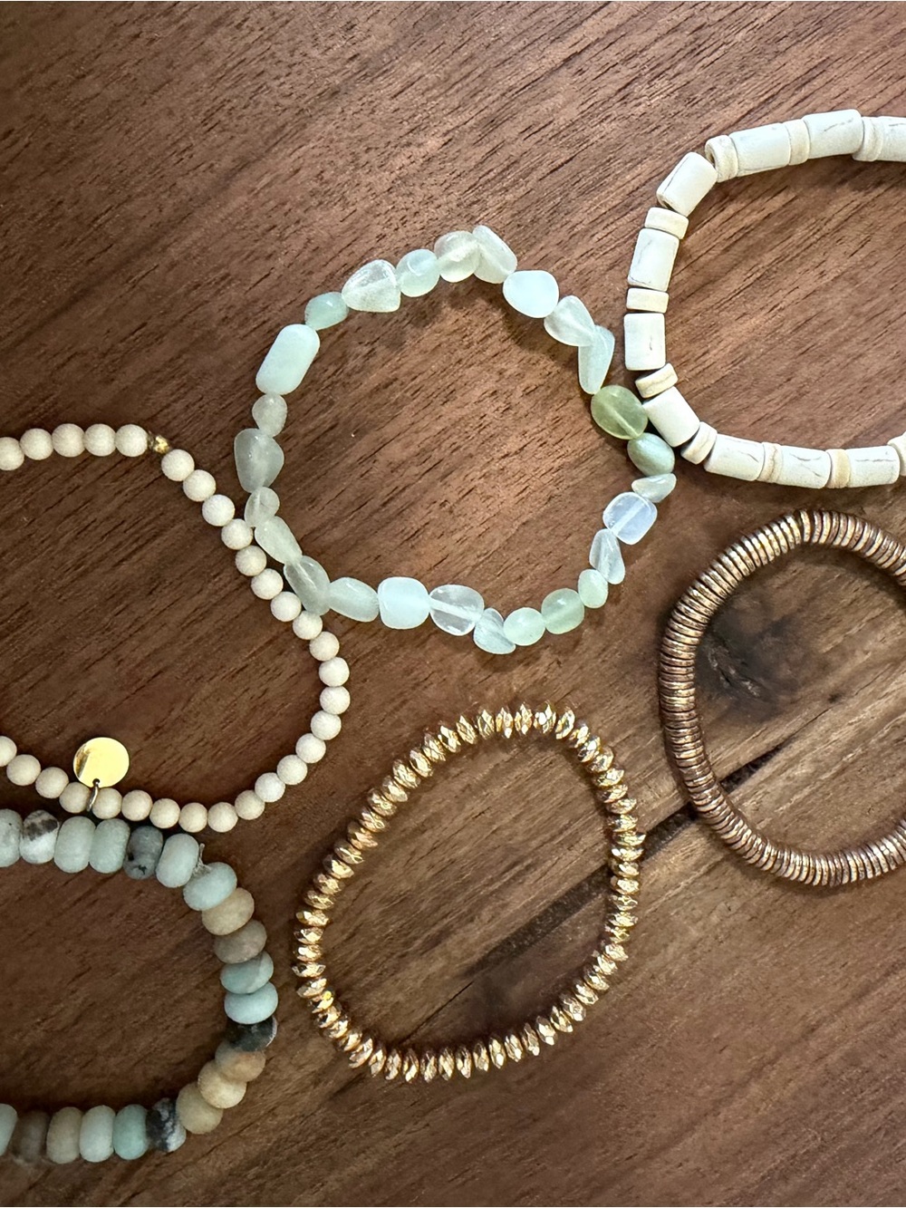 Victoria Emerson Neutral & Gold Multi-Stack Bracelet Set
